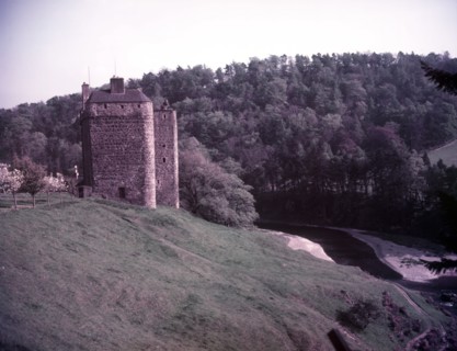 Neidpath Castle, Peebles, Scotland, c1955. Creator: Arthur Charles Kirby Ware.