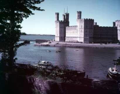 Caernarvon Castle, Caernarvon, Wales, c1955.  Creator: Arthur Charles Kirby Ware.