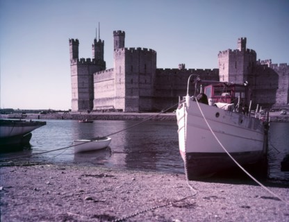 Caernarvon Castle, Caernarvon, Wales, c1955.  Creator: Arthur Charles Kirby Ware.