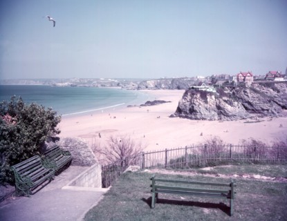 Towan Sands, Newquay, Cornwall, c1955. Creator: Arthur Charles Kirby Ware.