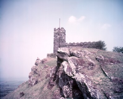 Brent Tor Church, Dartmoor, Devon, c1955. Creator: Arthur Charles Kirby Ware.