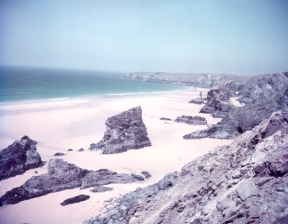 Bedruthan Bay, Newquay, Cornwall, c1955. Creator: Arthur Charles Kirby Ware.