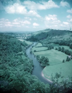 River Wye from Symonds Yat Rock, near Chepstow, Wye Valley, c1955. Creator: Arthur Charles Kirby Ware.