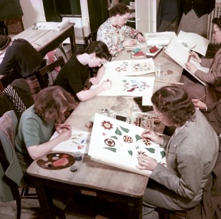 Evening class in design, Royal School of Needlework, c1955. Creator: Arthur Charles Kirby Ware.