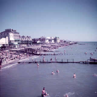 The beach at Bognor, Sussex, c1955. Creator: Arthur Charles Kirby Ware.