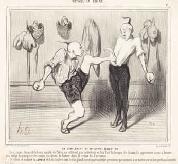 Un complément de brillante éducation, 1844/1845. Creator: Honore Daumier.