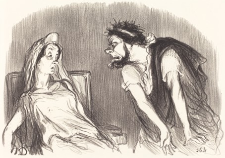 Oedipe, 1851. Creator: Honore Daumier.