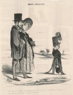 Dire que ça se dandine avec un petit air, qu'on jurerait que c'est un Artilleur;..., 19th century.  Creator: Honore Daumier.