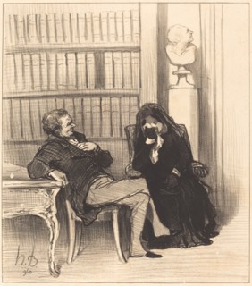 La veuve, c1846. Creator: Honore Daumier.
