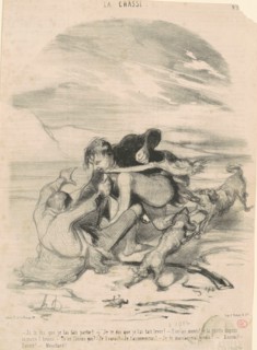 Je te dis que je l'ai fait partir!, 19th century. Creator: Honore Daumier.