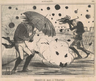 Giboulées de mars a Sébastopol, c1850s. Creator: Honore Daumier.