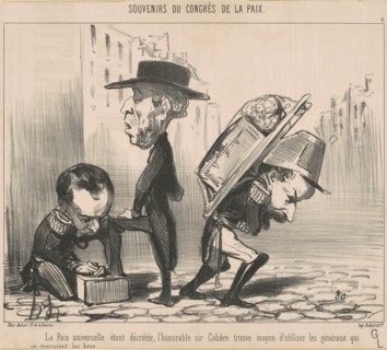 La paix universelle étant décrétée ..., 19th century. Creator: Honore Daumier.