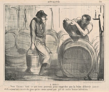 A Bercy: Nous faisons ... ce que nous pouvons ..., 19th century. Creator: Honore Daumier.