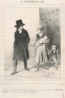 Désolé ... Je suis de la société des philantropes du nord ..., 19th century. Creator: Honore Daumier.