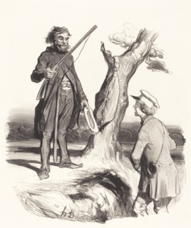 Un pauvre père de famille qui se recommande à vous!..., 1843.  Creator: Honore Daumier.