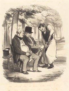 Est-il bon, au moins, votre vin!..., 1848. Creator: Honore Daumier.
