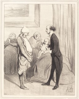 L'entrée dans la vie, 1843. Creator: Honore Daumier.