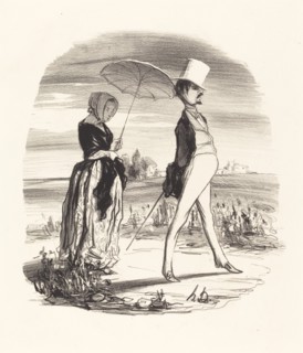 Et on appelle ça descendre le fleuve de la vie..., 1842. Creator: Honore Daumier.