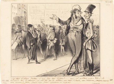 C'est tout de même flatteur d'avoir fait tant d'élèves!..., 1838. Creator: Honore Daumier.