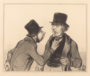 Oui Monsieur vous n'êtes pas de Paris..., 1840. Creator: Honore Daumier.