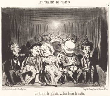 Un train de plaisir, 1852. Creator: Honore Daumier.