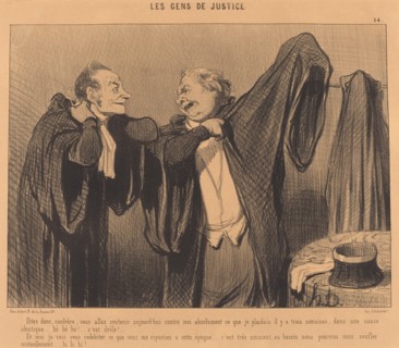 Dites donc, confrère, vous allez soutenir..., 1845. Creator: Honore Daumier.