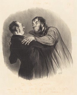 Une Visite du 1er Janvier, 1846. Creator: Honore Daumier.