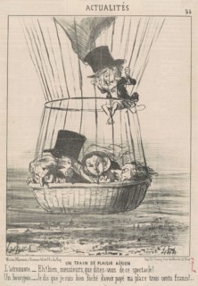 Un train de plaisir aérien, 19th century. Creator: Honore Daumier.