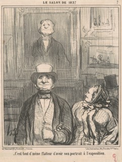 C'est tout d'même flatteur d'avoir son portrait à l'exposition, c1857. Creator: Honore Daumier.