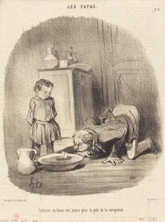 Comment on donne aux jeunes gens le goût de la navigation, 1846. Creator: Honore Daumier.