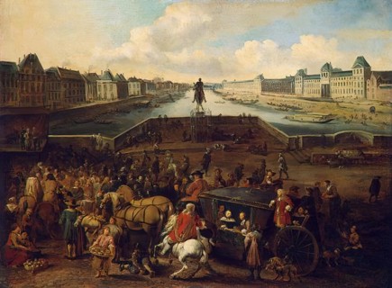 View of the Pont-Neuf in Paris, 1662. Creator: Hendrik Mommers.