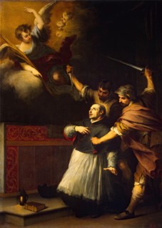 Death of the Inquisitor Pedro de Arbues, 1664. Creator: Bartolomé Esteban Murillo.