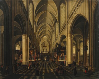Interior of a Gothic Church, 1610. Creators: Peeter Neeffs the Elder, Hieronymus Francken II.