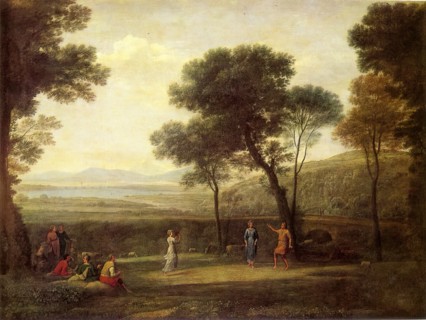 Landscape with Dancing Figures, 1669. Creator: Claude Lorrain.