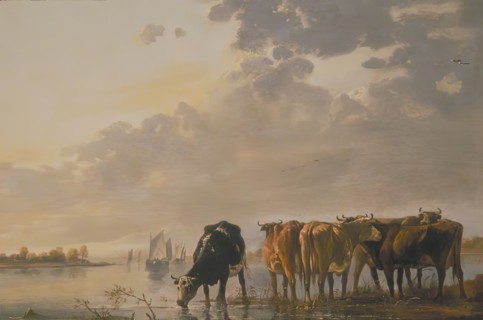 Cattle by a River, 1650. Creator: Aelbert Cuyp.