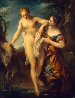 Woman Bathing, 1724. Creator: Francois Lemoyne.