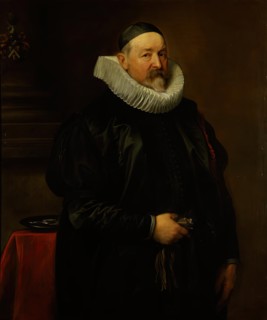 Portrait of the Antwerp city almoner Adriaen Stevens, aged 68, 1629. Creator: Anthony van Dyck.
