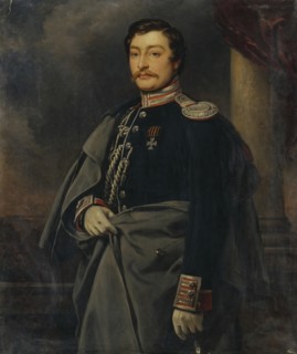 Portrait of Alexandr Pavlovich Benckendorff, mid 19th century. Creator: Charles Auguste Guillaume Steuben.
