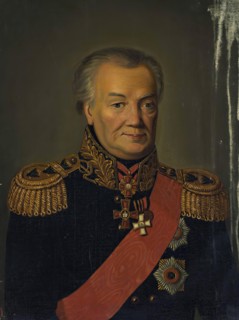 Portrait of P. Kartsev, 1824. Creator: Alexander Fomin.