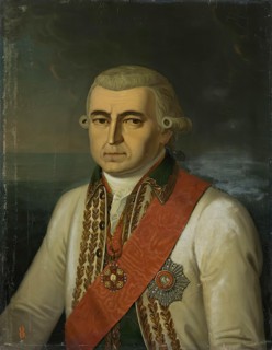Portrait of Admiral A.I. Nagaev, 1824. Creator: Alexander Fomin.