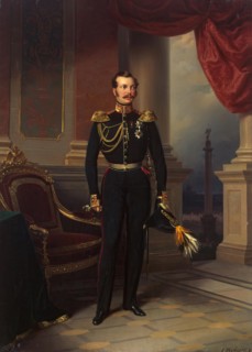 Portrait of Grand Prince Alexander Nikolayevich, 1840. Creator: Franz Kruger.