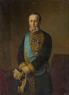 Portrait of Count Piotr Valuyev, 1881. Creator: Georg von Bothmann.