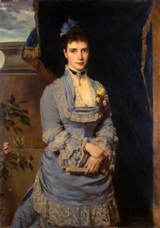 Portrait of Grand Duchess Maria Fiodorovna, 1874. Creator: Heinrich von Angeli.