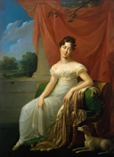 Portrait of Sofia Apraxina, 1818. Creator: Henri-Francois Riesener.