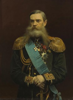 Portrait of Count Frederick Maurice van Heiden, 1881. Creator: Ivan Kramskoy.