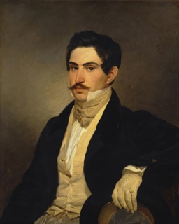 Portrait of N. A. Okhotnikov, 1827. Creator: Karl Briullov.