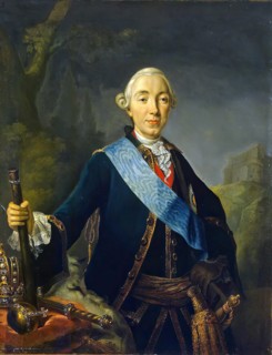 Coronation portrait of Emperor Peter III of Russia, 1761-1762. Creator: Lucas Conrad Pfandzelt.