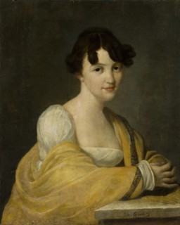 Portrait of a Woman from the Schmidt Family, 1825. Creator: Nicolas de Courteille.
