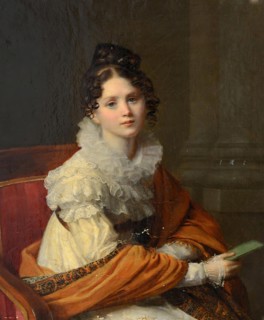 Portrait of N.P. Stroganova, 19th century. Creator: Unknown.