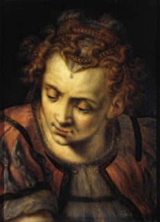 Study of the Head of a Woman, 1557. Creator: Frans Floris.